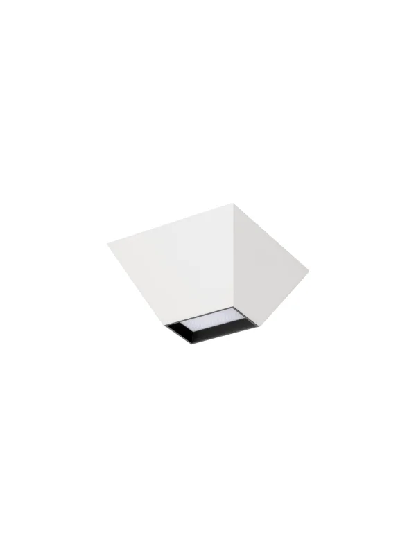 Nova Luce Utopia - plafonnier - 15 x 6,5 x 15 cm - 9W LED inclus - blanc sablé