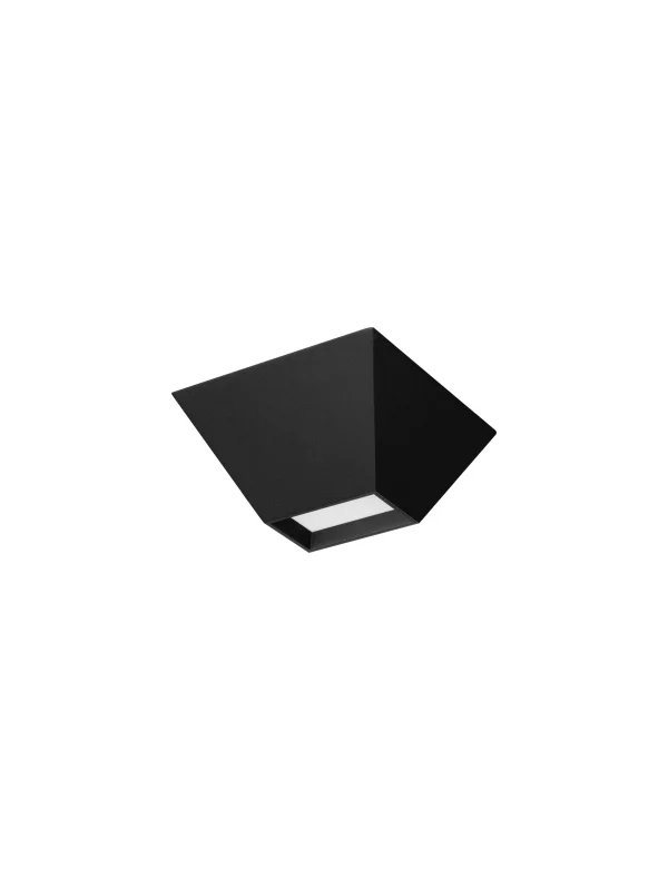 Nova Luce Utopia - plafonnier - 15 x 6,5 x 15 cm - 9W LED inclus - noir sablé