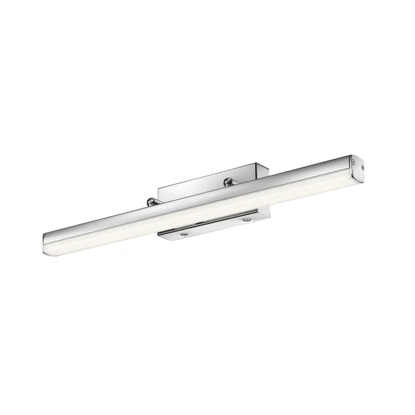 Nova Luce Vanese - miroir lumineux - 49 x 7,5 x 6,5 cm - 12W LED inclus - IP44 - chrome