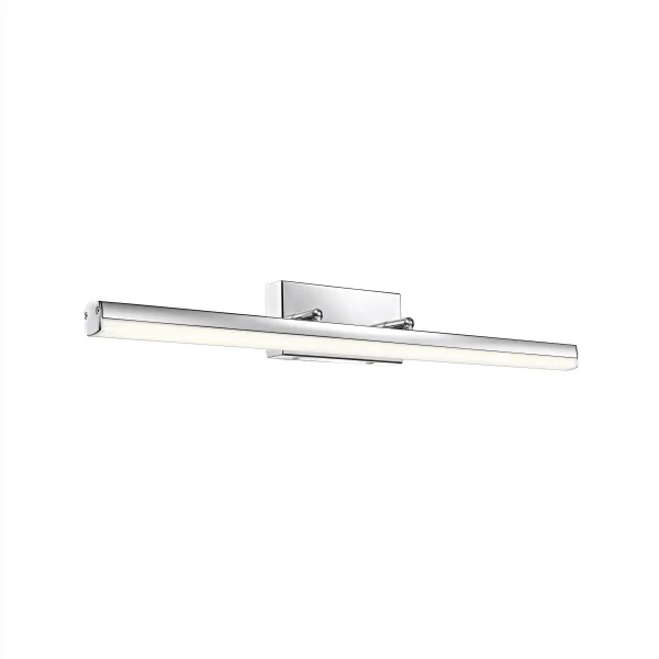 Nova Luce Vanese - miroir lumineux - 63 x 7,5 x 7,5 cm - 18W LED inclus - IP44 - chrome