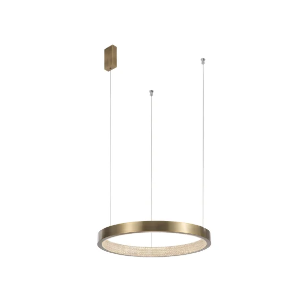 Nova Luce Vegas - lampe suspendue - Ø 45 x 180 cm - 18W LED inclus - laiton antique