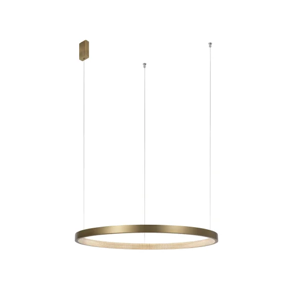 Nova Luce Vegas - lampe suspendue - Ø 85 x 180 cm - 30W LED inclus - laiton antique