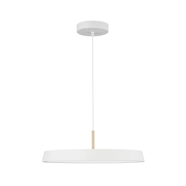 Nova Luce Vetro - lampe suspendue - Ø 50 x 120 cm - 41W LED inclus - blanc mat