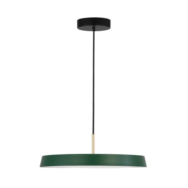 Nova Luce Vetro - lampe suspendue - Ø 50 x 120 cm - 41W LED inclus - vert mat