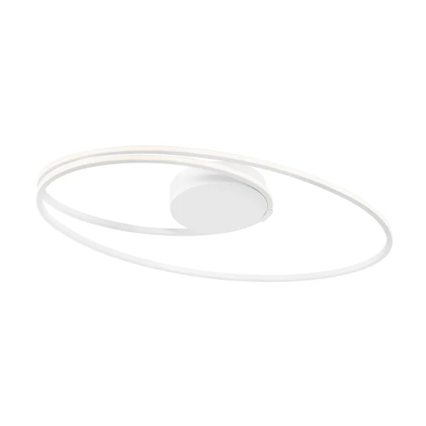 Nova Luce Viareggio - plafonnier - 60 x 35 x 15 cm - 28W LED inclus - blanc
