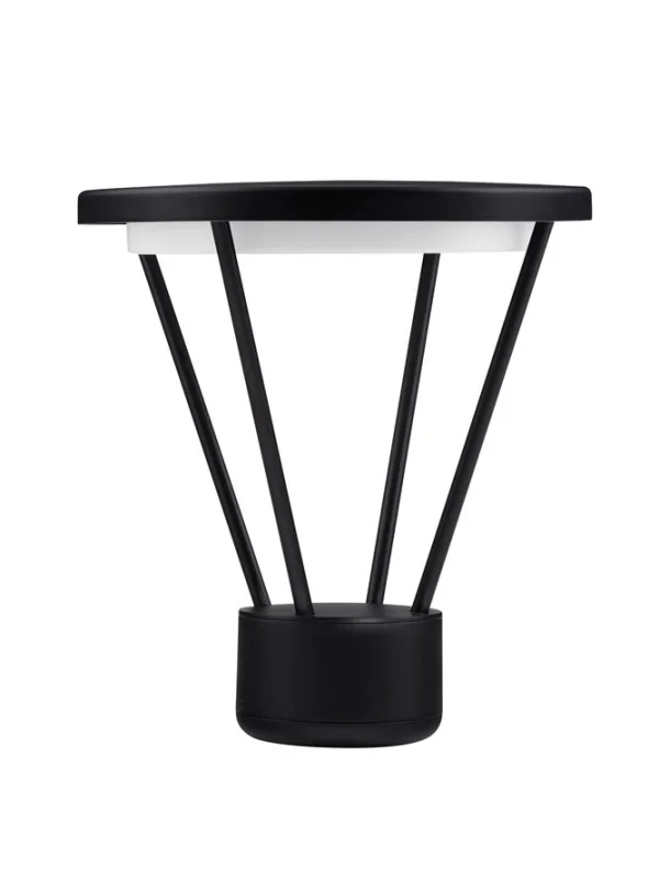 Nova Luce Virtus - lampe de jardin - Ø 30 x 33 cm - 16W LED inclus - IP65 - anthracite foncé
