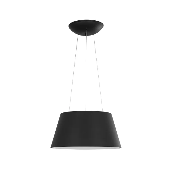 Nova Luce Volcano - lampe suspendue - Ø 45 x 120 cm - 33W LED inclus - noir sable