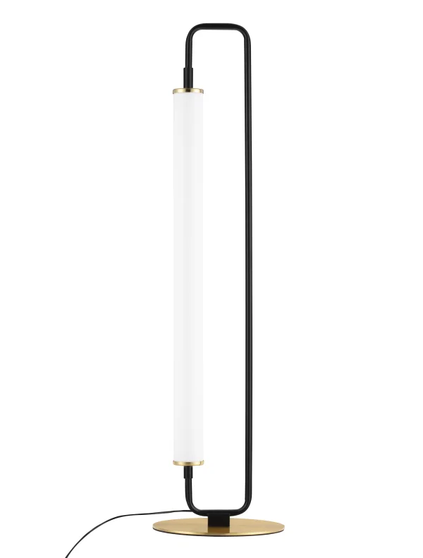 Nova Luce Wetro - lampe à poser - 18 x 67,5 cm - 20W LED inclus - noir mat et or