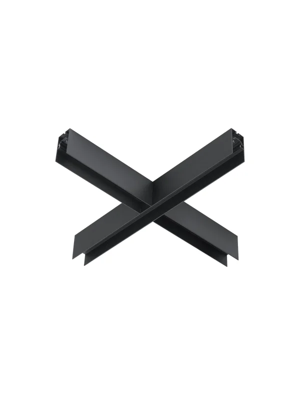 Nova Luce X-Connecteur pour profilé magnétique en saillie/pendante - 54,1 x 54,1 x 7,5 cm - noir