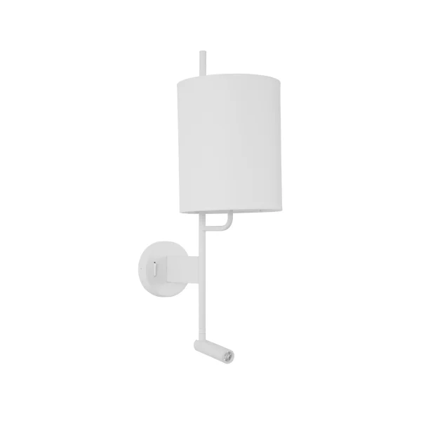 Nova Luce Yama - applique murale avec interrupteur - 18 x 29,6 x 57,5 cm - 3W LED inclus - blanc