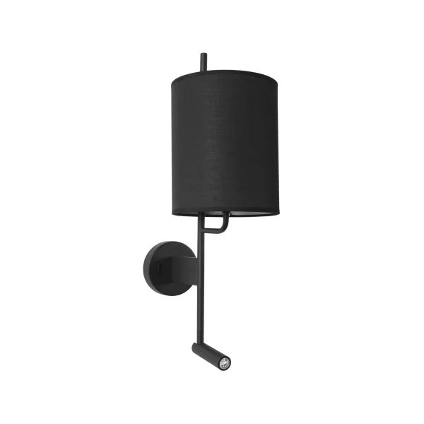 Nova Luce Yama - applique murale avec interrupteur - 18 x 29,6 x 57,5 cm - 3W LED inclus - noir
