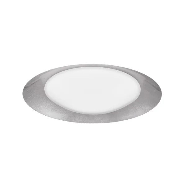 Nova Luce Zano - plafonnier - Ø 50 x 10 cm - 28W LED dimmable inclus - argent et blanc
