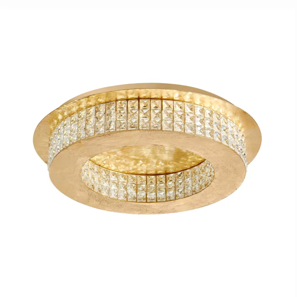 Nova Luce Zeffari - plafonnier - Ø 50 x 10,7 cm - 40W LED inclus - or