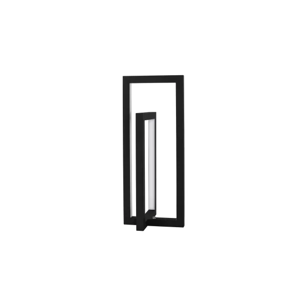 Nova Luce Zesiro - lampe à poser - 17 x 17 x 42 cm - 12W LED dimmable inclus - noir
