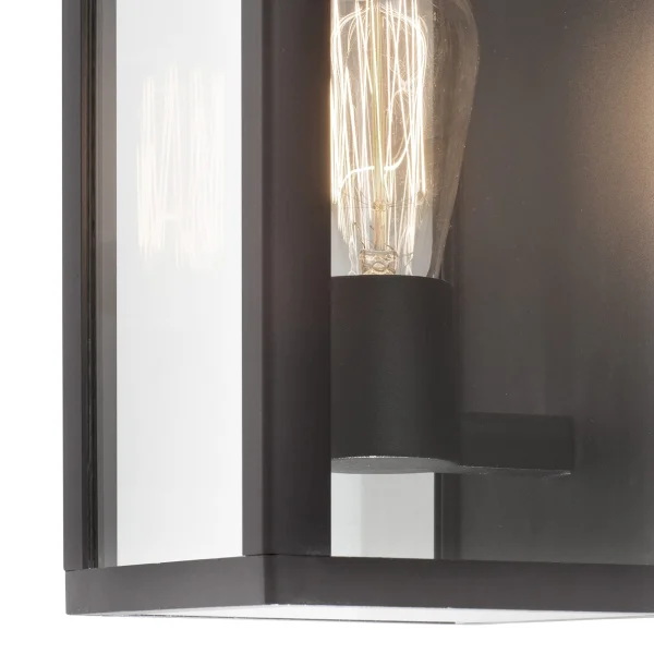 Nova Luce Zest - applique d'extérieur - 17 x 18 x 28 cm - IP54 - gris foncé