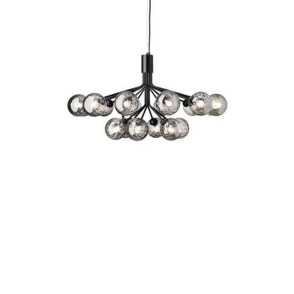 Nuura - Apiales 18 Chandelier Satin Black/Optic Smoked