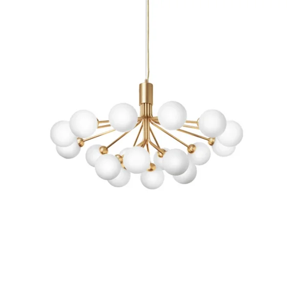Nuura Aps - Apiales 18 Lustre Laiton Brossé/Blanc Opale Nuura