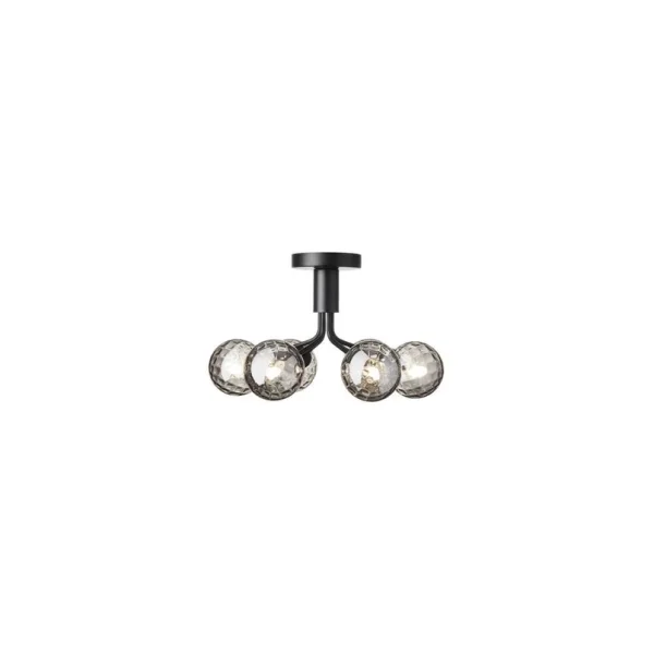 Nuura Aps - Apiales 6 Plafonnier Satin Black/Optic Smoked Nuura