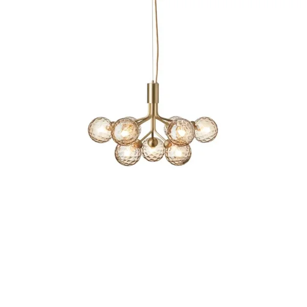Nuura Aps - Apiales 9 Chandelier Brushed Brass/Optic Gold Nuura
