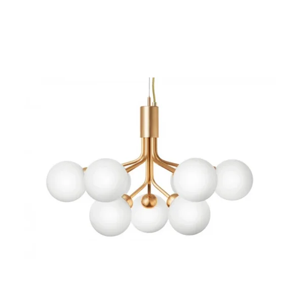 Nuura Aps - Apiales 9 Lustre Laiton Brossé/Blanc Opale Nuura