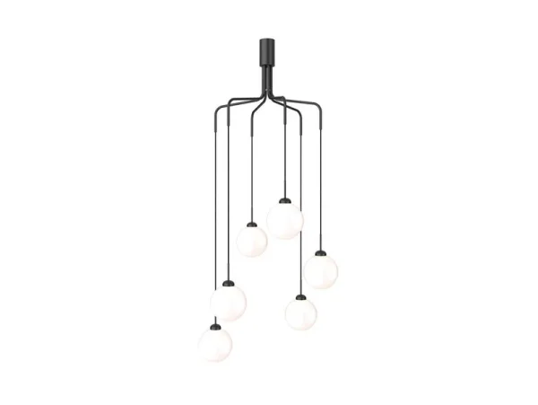 Nuura Aps - Apiales Cluster 6 Lustre Satin Black/Opal Nuura