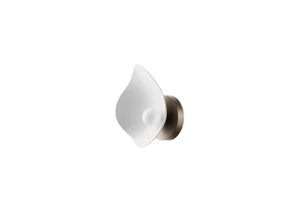 Nuura Aps - Applique murale Florii 1 LED, hauteur 22 cm, bronze foncé/blanc Nuura