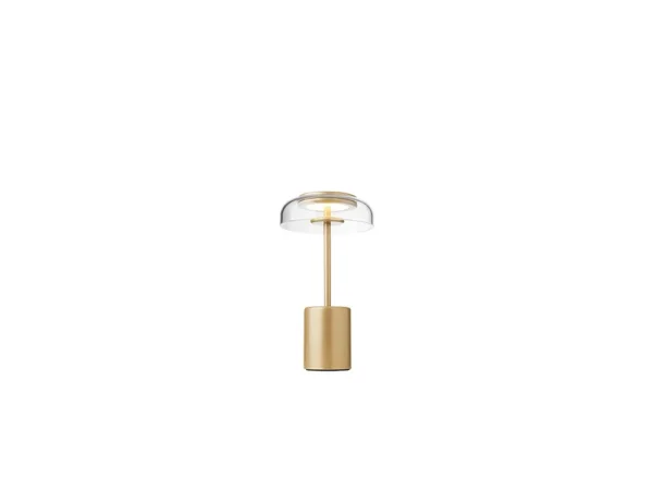 Nuura Aps - Blossi Portable Lampe de Table Mini Nordic Gold/Clear Nuura