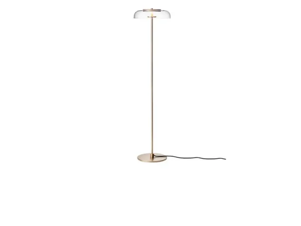 Nuura Aps - Lampadaire LED Blossi, hauteur 120 cm, doré/transparent Nuura