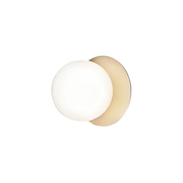 Nuura Aps - Liila 1 Applique murale moyenne, doré/blanc, blanc chaud, IP44 Nuura