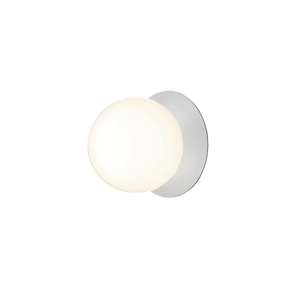 Nuura Aps - Liila 1 Applique Murale/Plafonnier IP44 Large Clair Argent/Blanc Opale Nuura