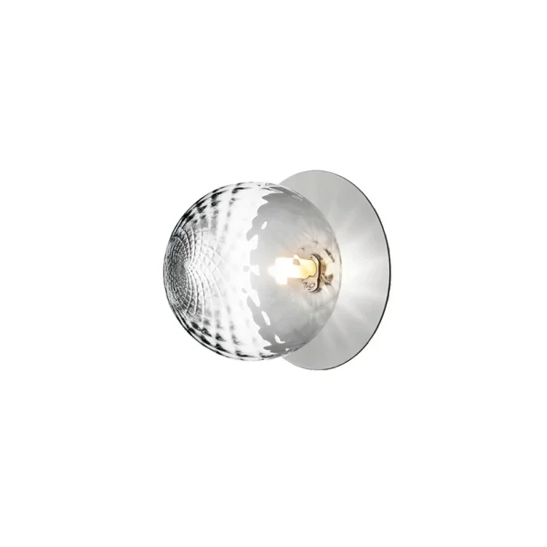 Nuura Aps - Liila 1 Applique Murale/Plafonnier IP44 Large Clair Argent/Clair Optique Nuura