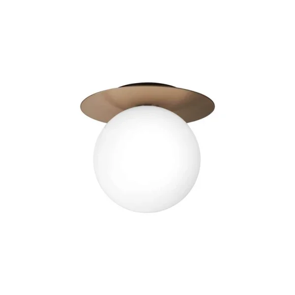 Nuura Aps - Liila 1 Applique Murale/Plafonnier IP44 Large Dark Bronze/Opal Nuura