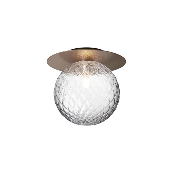 Nuura Aps - Liila 1 Applique Murale/Plafonnier IP44 Large Dark Bronze/Optic Clear Nuura