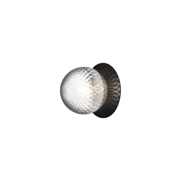 Nuura Aps - Liila 1 Applique Murale/Plafonnier IP44 Medium Black/Optic Clear Nuura