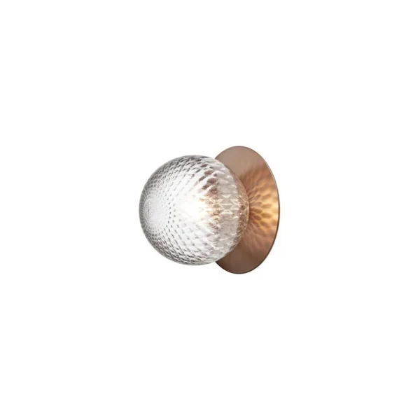 Nuura Aps - Liila 1 Applique Murale/Plafonnier IP44 Medium Dark Bronze/Optic Clear Nuura