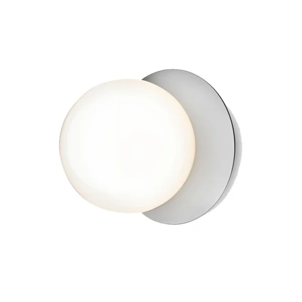 Nuura Aps - Liila 1 Applique Murale/Plafonnier IP44 Medium Light Silver/Opal White Nuura