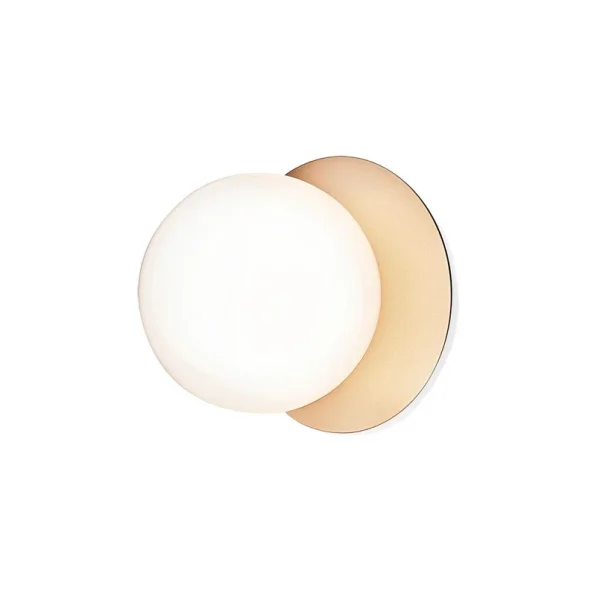 Nuura Aps - Liila 1 Applique Murale/Plafonnier IP44 Medium Or Nordique/Blanc Opale Nuura