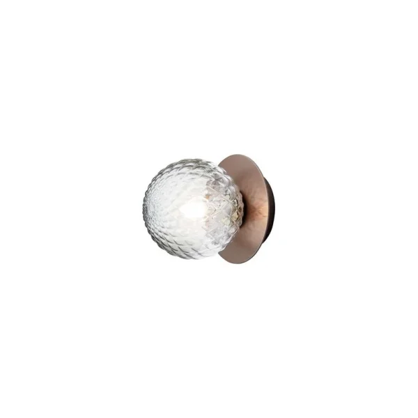 Nuura Aps - Liila 1 Applique Murale/Plafonnier IP44 Small Dark Bronze/Optic Clear Nuura