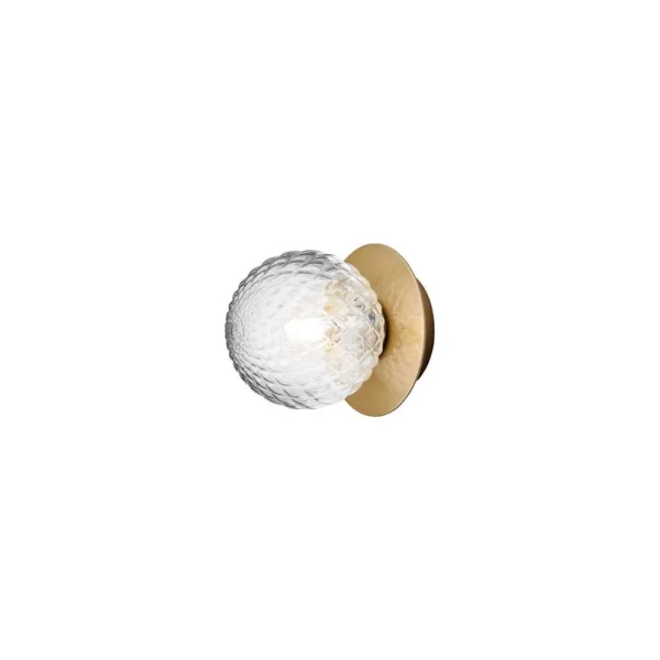 Nuura Aps - Liila 1 Applique Murale/Plafonnier IP44 Small Nordic Gold/Optic Clear Nuura