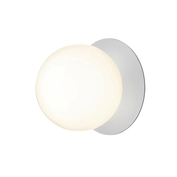 Nuura Aps - Liila 1 Grande applique murale, blanc chaud, IP44, argent/blanc Nuura
