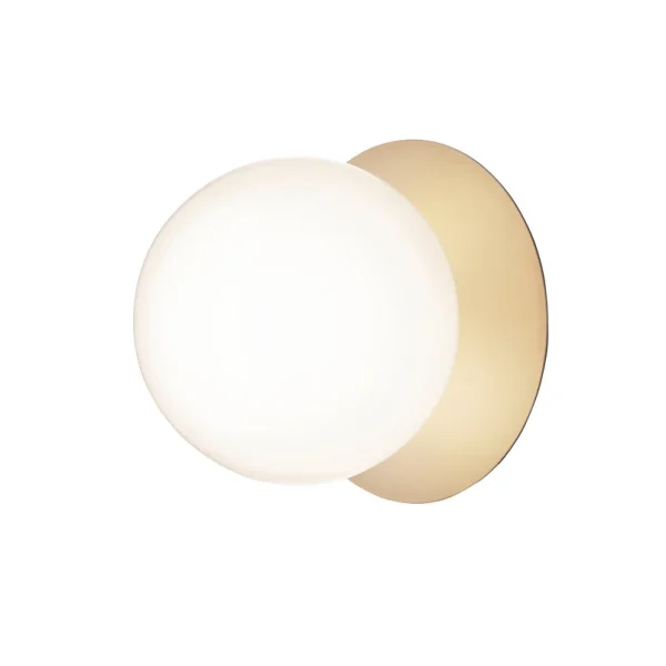 Nuura Aps - Liila 1 Grande applique murale, blanc chaud, IP44, doré/blanc Nuura