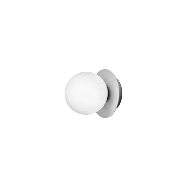 Nuura Aps - Liila 1 lampe murale/plafonnier, argent/opale, Ø 14 cm, IP44 Nuura