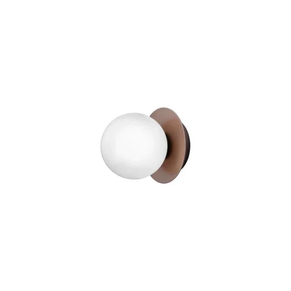 Nuura Aps - Liila 1 lampe murale/plafonnier, bronze/opale, Ø 14 cm, IP44 Nuura