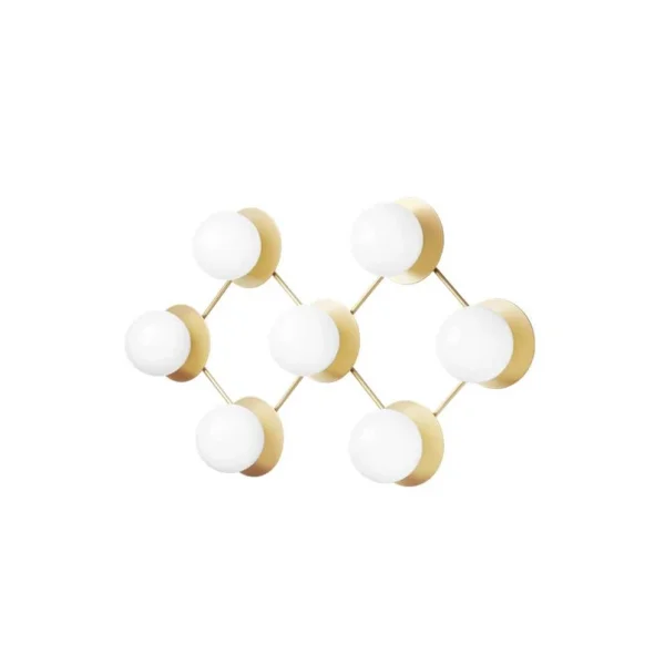 Nuura Aps - Liila 7 Applique Murale/Plafonnier Nordic Gold/Opal White Clear Nuura