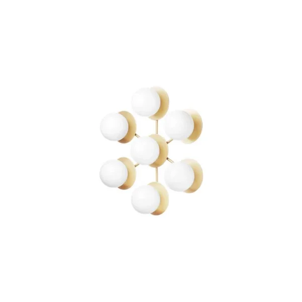 Nuura Aps - Liila Star Applique Murale/Plafonnier Nordic Gold/Opal White Clear Nuura