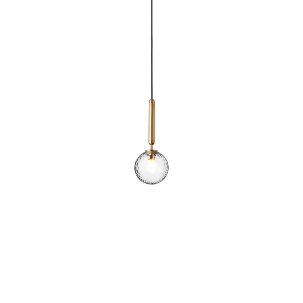 Nuura Aps - Miira 1 Suspension Laiton/Clair Optique Nuura