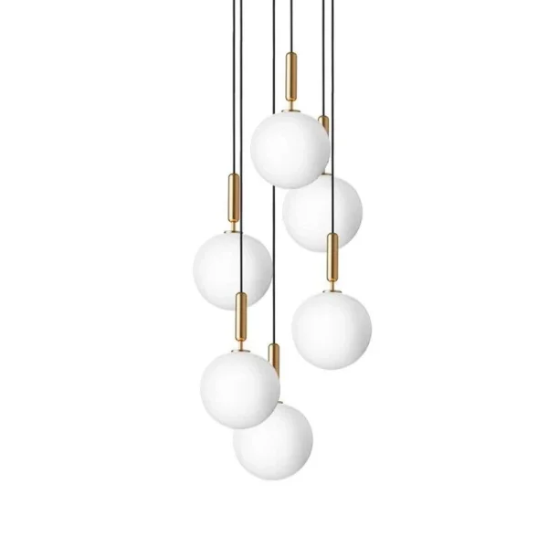 Nuura Aps - Miira 6 Lustre Large Brass/Opal White Nuura