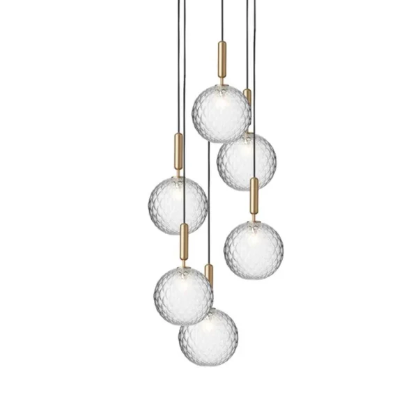 Nuura Aps - Miira 6 Lustre Large Brass/Optic Clear Nuura