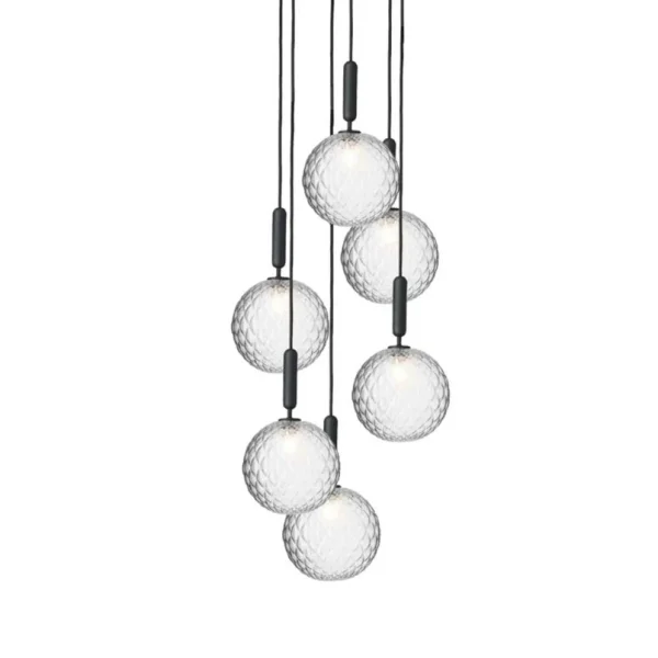 Nuura Aps - Miira 6 Lustre Large Rock Grey/Optic Clear Nuura