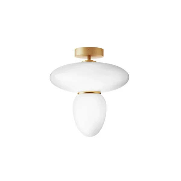 Nuura Aps - Rizzatto 42 Plafonnier Opal/Satin Brass Nuura